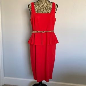 Carmen Marc Valvo peplum dress